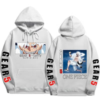 Ruffy Gear 5 Hoodie Weiß