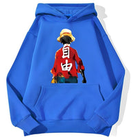 Ruffy Haki Hoodie Blau