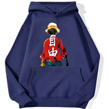 Ruffy Haki Hoodie Marineblau
