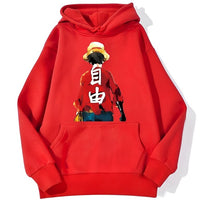 Ruffy Haki Hoodie Rot