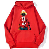 Ruffy Haki Hoodie Rot