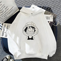 Ruffy Kid Pad Hoodie Weiß