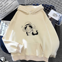 Ruffy Like Hoodie Beige
