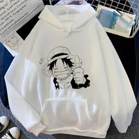 Ruffy Like Hoodie Weiß