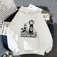 Ruffy Lysop Chopper Hoodie Weiß