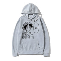 Ruffy OK Hoodie Grau