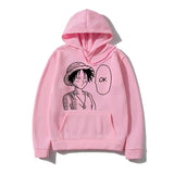 Ruffy OK Hoodie Rosa