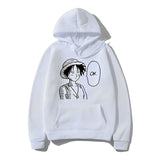 Ruffy OK Hoodie Weiß