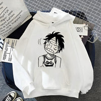Ruffy Pad Hoodie Weiß