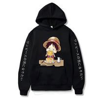 Ruffy Pancakes Hoodie Schwarz