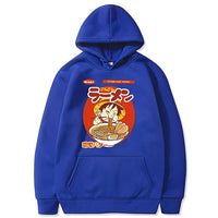 Ruffy Ramen Hoodie Blau