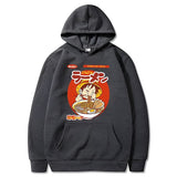 Ruffy Ramen Hoodie Dunkelgrau