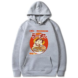 Ruffy Ramen Hoodie Grau