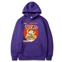 Ruffy Ramen Hoodie Lila