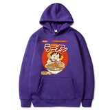 Ruffy Ramen Hoodie Lila