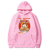 Ruffy Ramen Hoodie Rosa