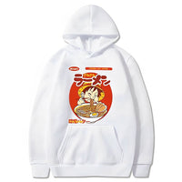Ruffy Ramen Hoodie Weiß
