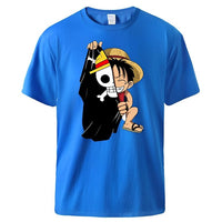 Ruffy Shirt Blau