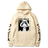 Ruffy Smile Hoodie Beige