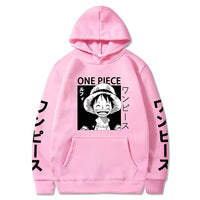 Ruffy Smile Hoodie Rosa