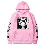 Ruffy Smile Hoodie Rosa