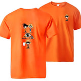 Ruffy und Goku T-Shirt Orange
