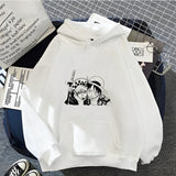 Ruffy und Law Faces Hoodie Weiß
