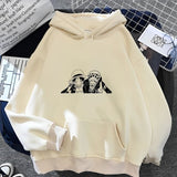 Ruffy und Law Hoodie Beige