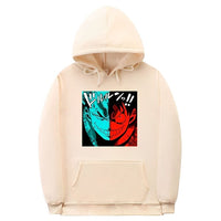 Ruffy und Zorro Hoodie Beige