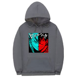 Ruffy und Zorro Hoodie Dunkelgrau