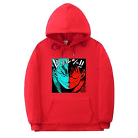 Ruffy und Zorro Hoodie Rot