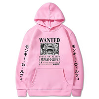 Ruffy Wanted Gear 5 Hoodie Rosa