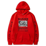 Ruffy Wanted Gear 5 Hoodie Rot