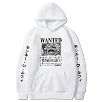 Ruffy Wanted Gear 5 Hoodie Weiß