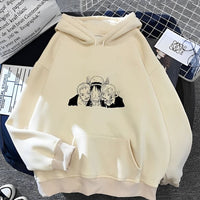 Ruffy Zorro Sanji Hoodie Beige