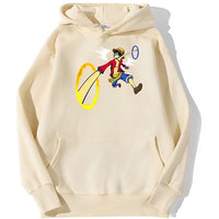 Ruffys Hands Crossing Hoodie Beige