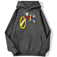 Ruffys Hands Crossing Hoodie Dunkelgrau