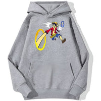 Ruffys Hands Crossing Hoodie Grau