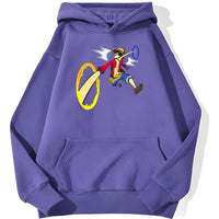 Ruffys Hands Crossing Hoodie Lila