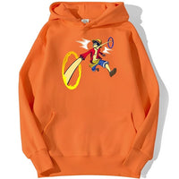 Ruffys Hands Crossing Hoodie Orange