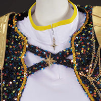 Rumi Golden Outfit Fan Kostuem