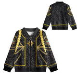 Rumi Jacke Schwarz Gold Kinder Cosplay