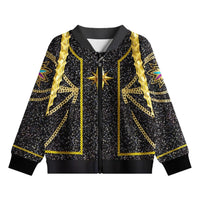 Rumi Jacke Schwarz Gold Kinder Karneval