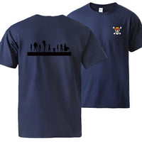 Shadows T-Shirt Marineblau
