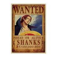 Shanks Wanted Poster
