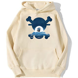 Skull Merry Hoodie Beige