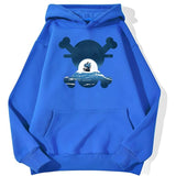 Skull Merry Hoodie Blau