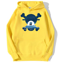Skull Merry Hoodie Gelb