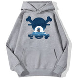 Skull Merry Hoodie Grau