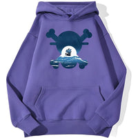 Skull Merry Hoodie Lila